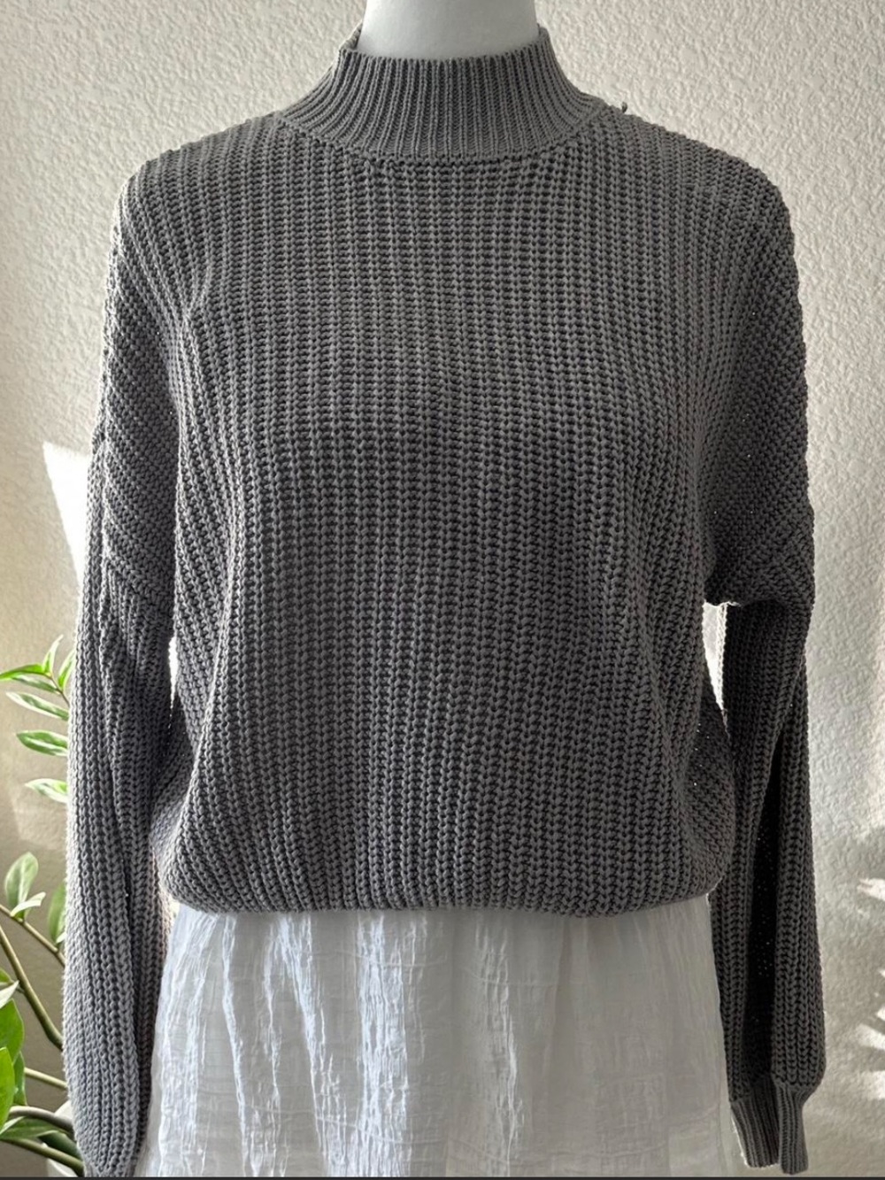 Forever 21 Gray Knit Women's Sweater